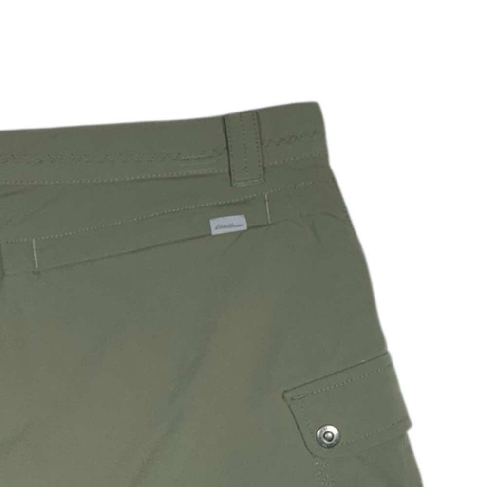 Eddie Bauer Women’s Olive Cargo Travex Flexion Athletic Hiking Skorts Size 8 - Picture 3 of 16